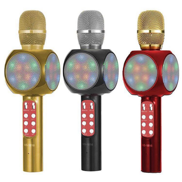 Microfon Karaoke Disco LED